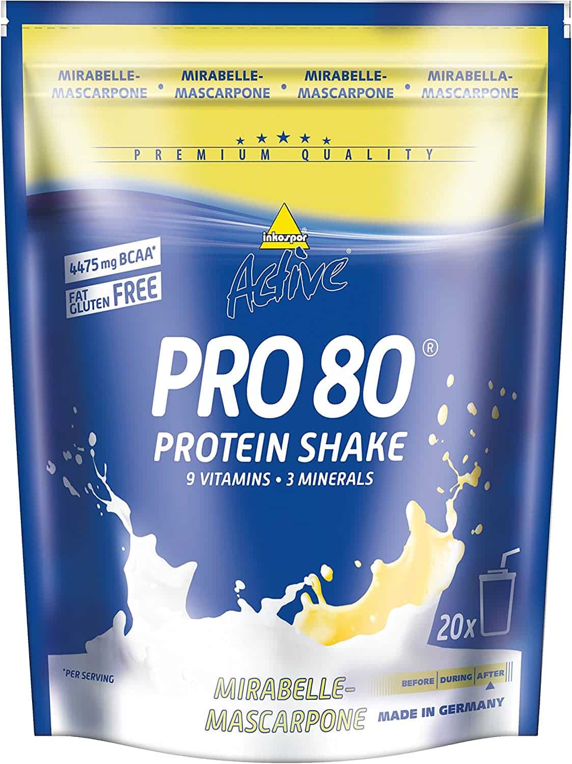 Inkospor Active Pro 80 Protein Shake Mirabelle-Mascarpone