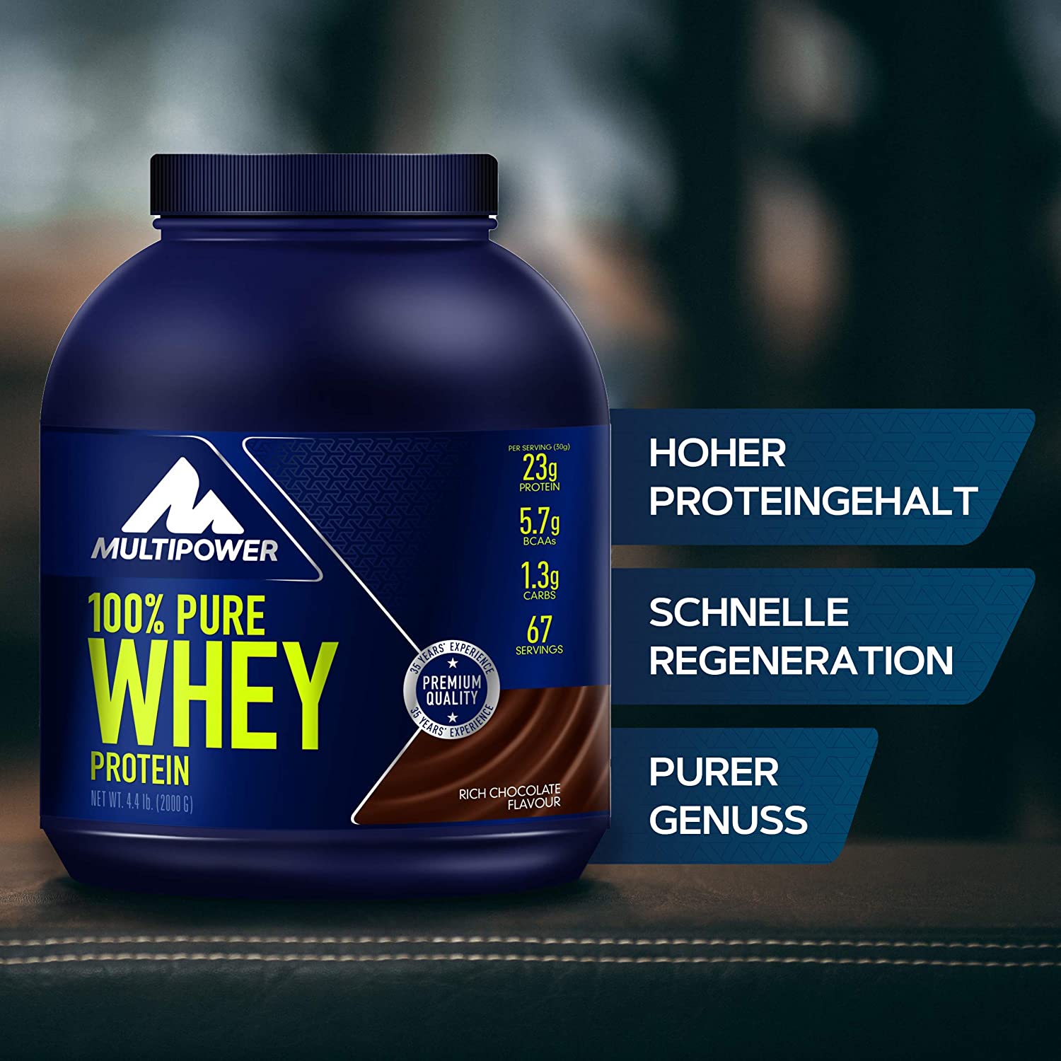 Multipower 100% Pure Whey Protein Bulletpoints