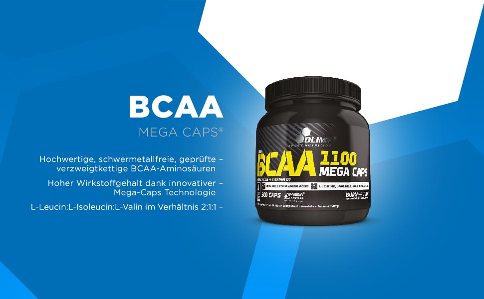 OLIMP- BCAA 1100 Mega Caps Bulletpoints