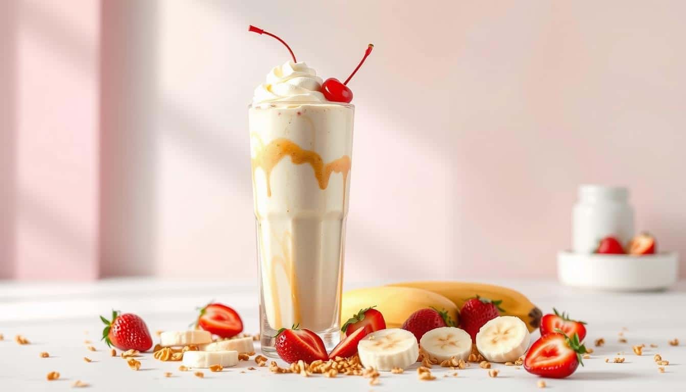 Banana Split Protein-Smoothie - Eiweißreiche Erfrischung