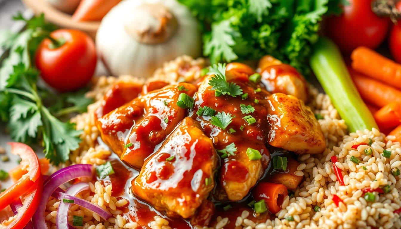 Chicken Teriyaki mit proteinreicher Sauce