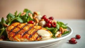Cranberry-Hühnersalat ein leichtes und proteinreiches Rezept für jedermann