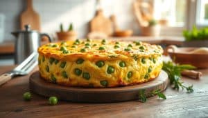 Erbsen-Frittata doppelt Proteine für den Muskelaufbau