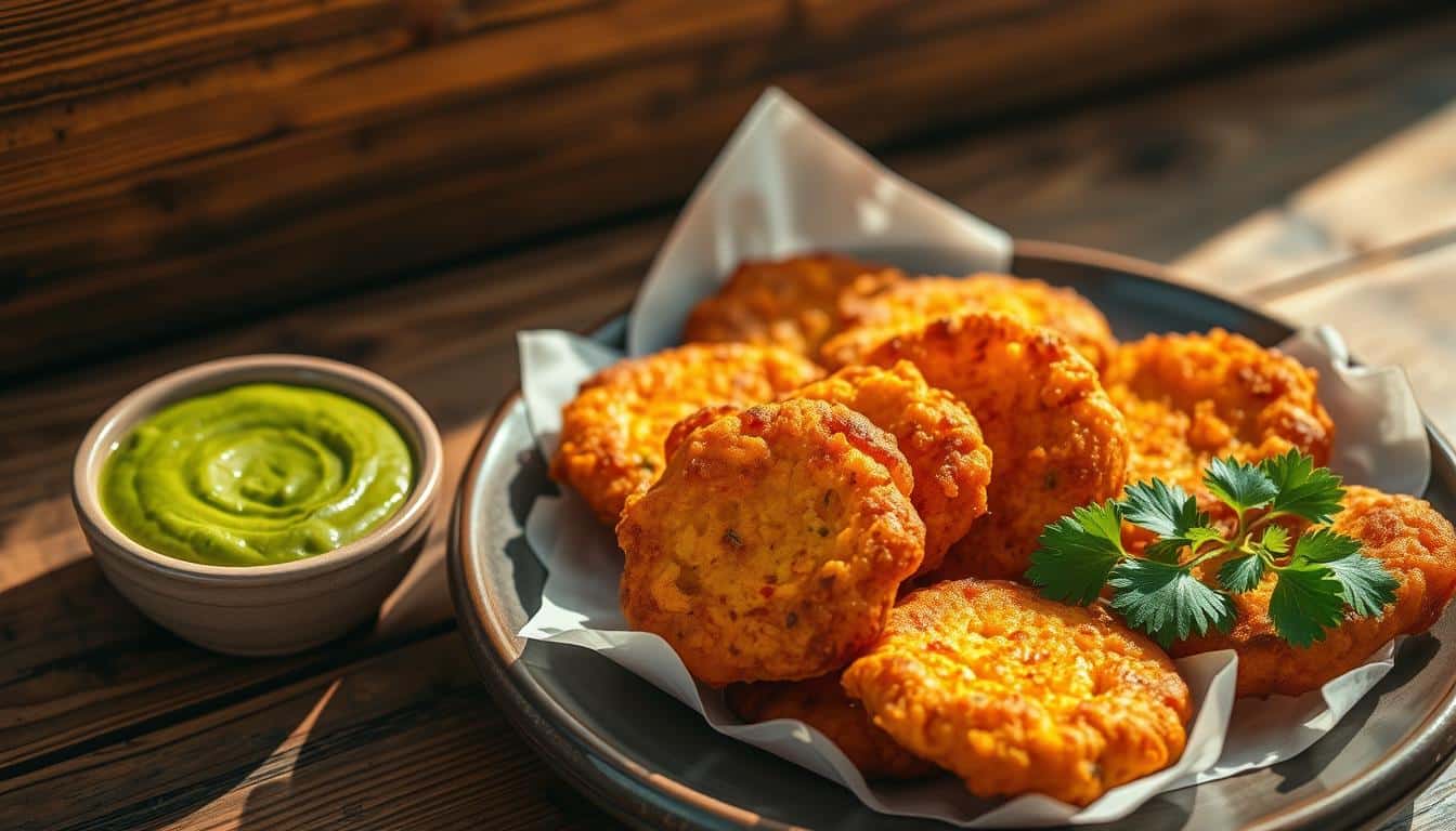 Gesunde Kürbis-Puffer mit Kräuter-Dip – Lecker, leicht & voller Nährstoffe!