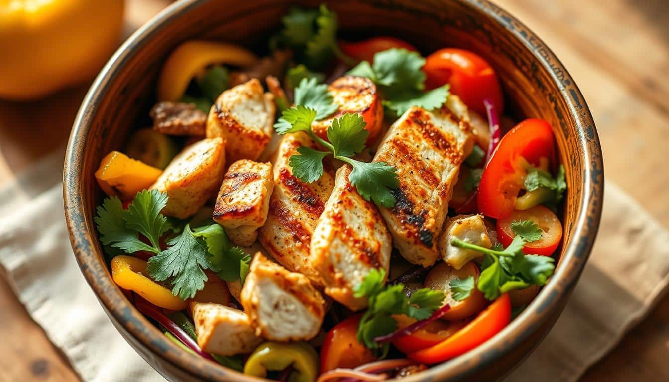 Hähnchen Burrito Bowl ein köstliches und gesundes Gericht für jeden Tag