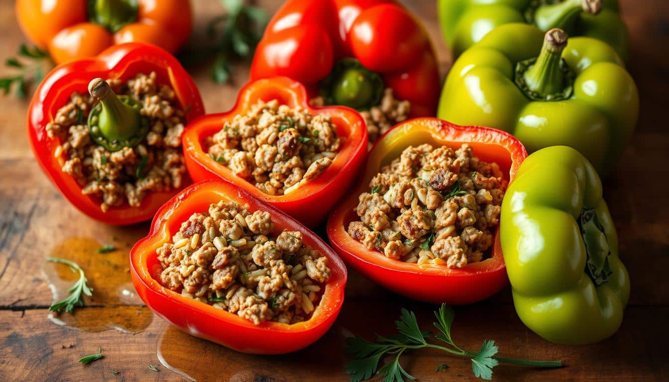 Leckeres und Nahrhaftes Rezept - Gefüllte Paprika