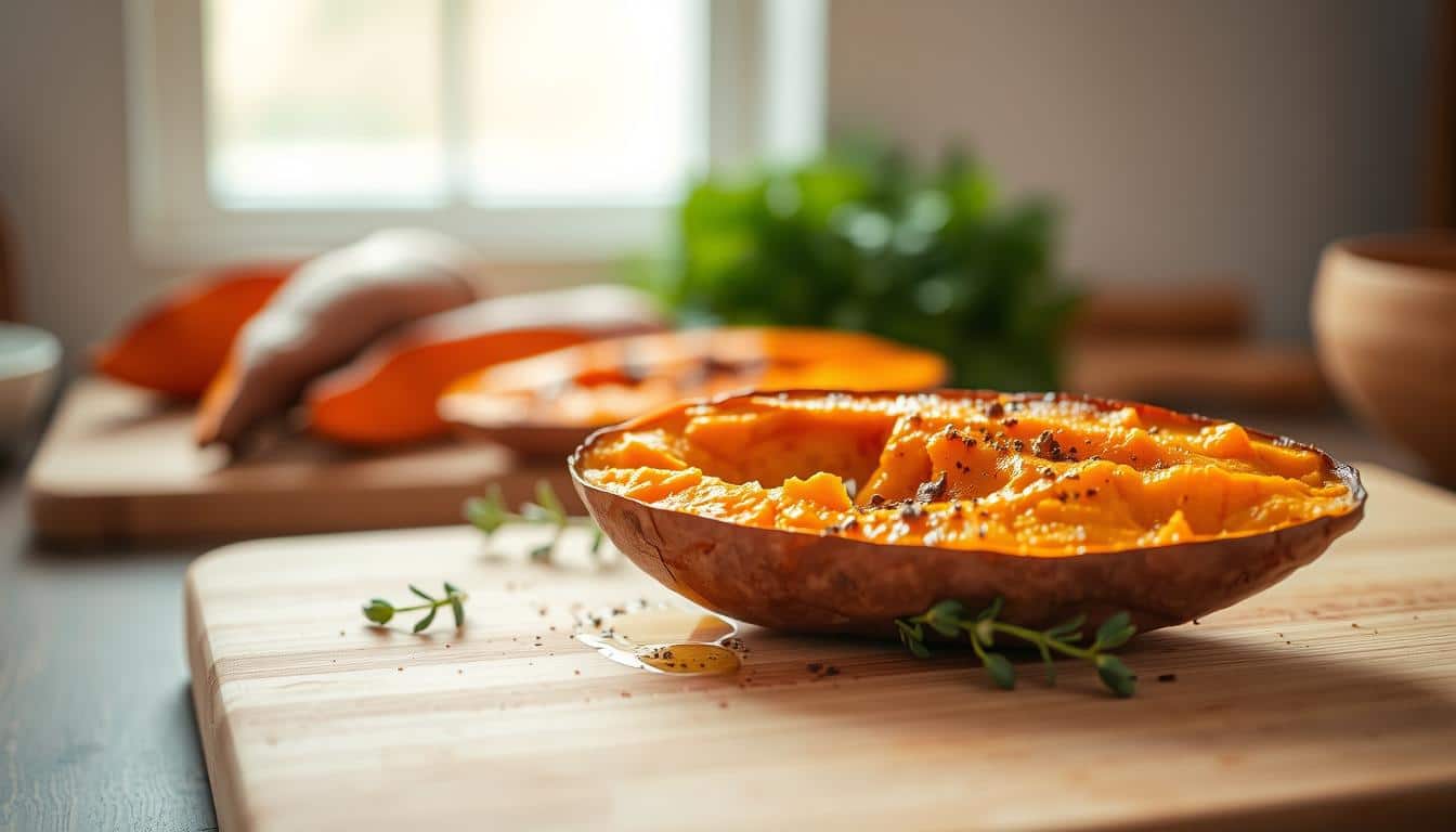 Low Carb Süßkartoffel im Ofen Rezept