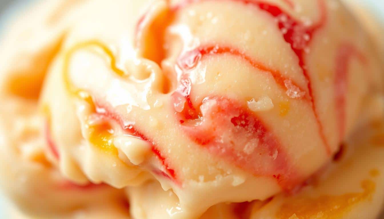 Mango-Pfirsich-Erdbeer-Eis - Ohne Extra-Zucker, aber voller Geschmack