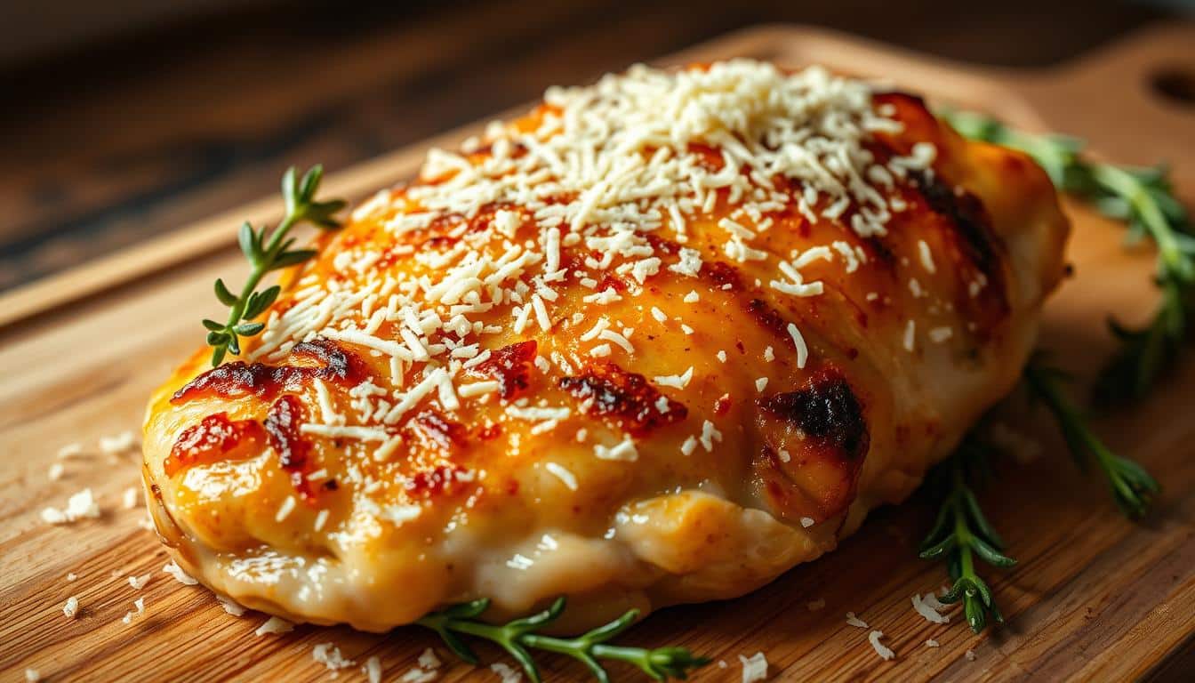 Parmesan-Hähnchen - Low Carb Rezept für den Muskelaufbau