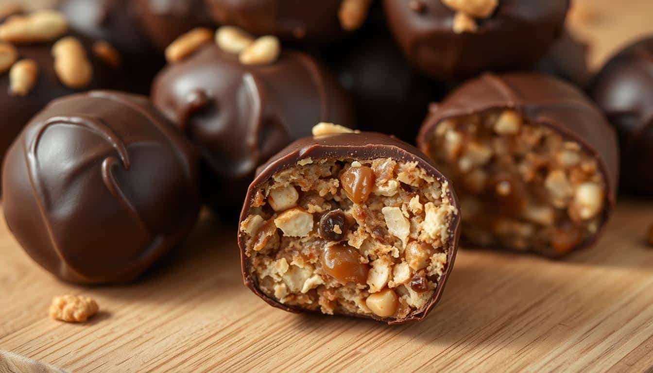 Protein-Snickers-Bites – gesunder Süßhunger-Killer ohne Backen