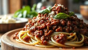 Rezept für Low Carb Bolognese mit Rinderhack