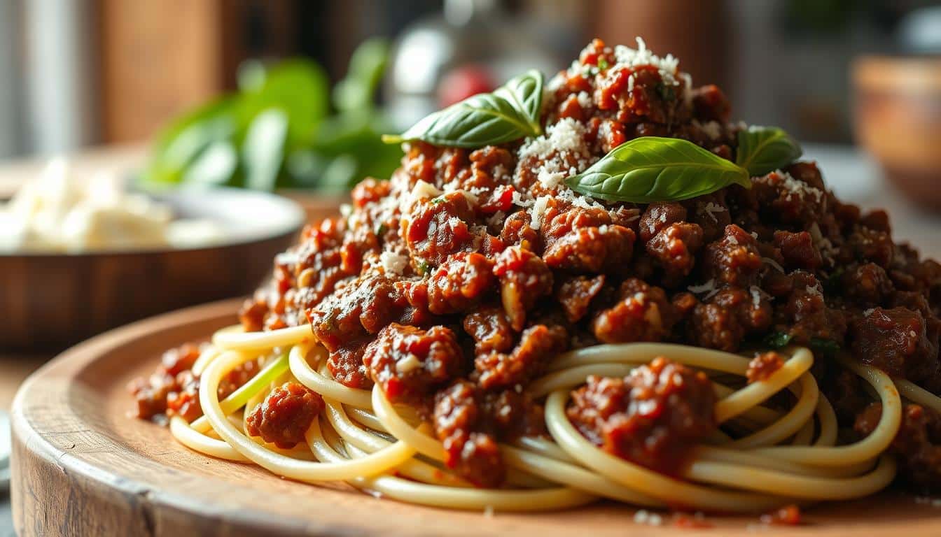 Rezept für Low Carb Bolognese mit Rinderhack