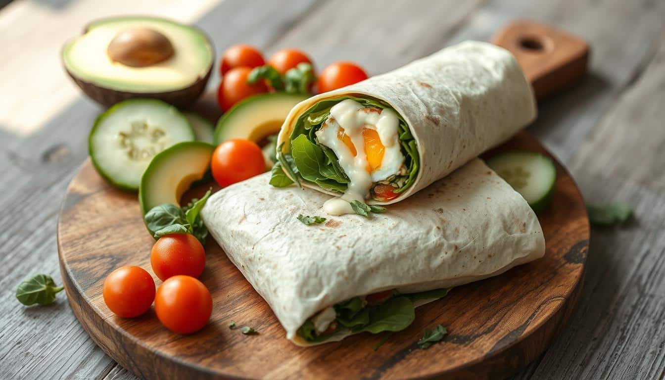 Spinat-Ei-Wraps der perfekte Low-Carb Fitness-Snack mit Power-Zutaten