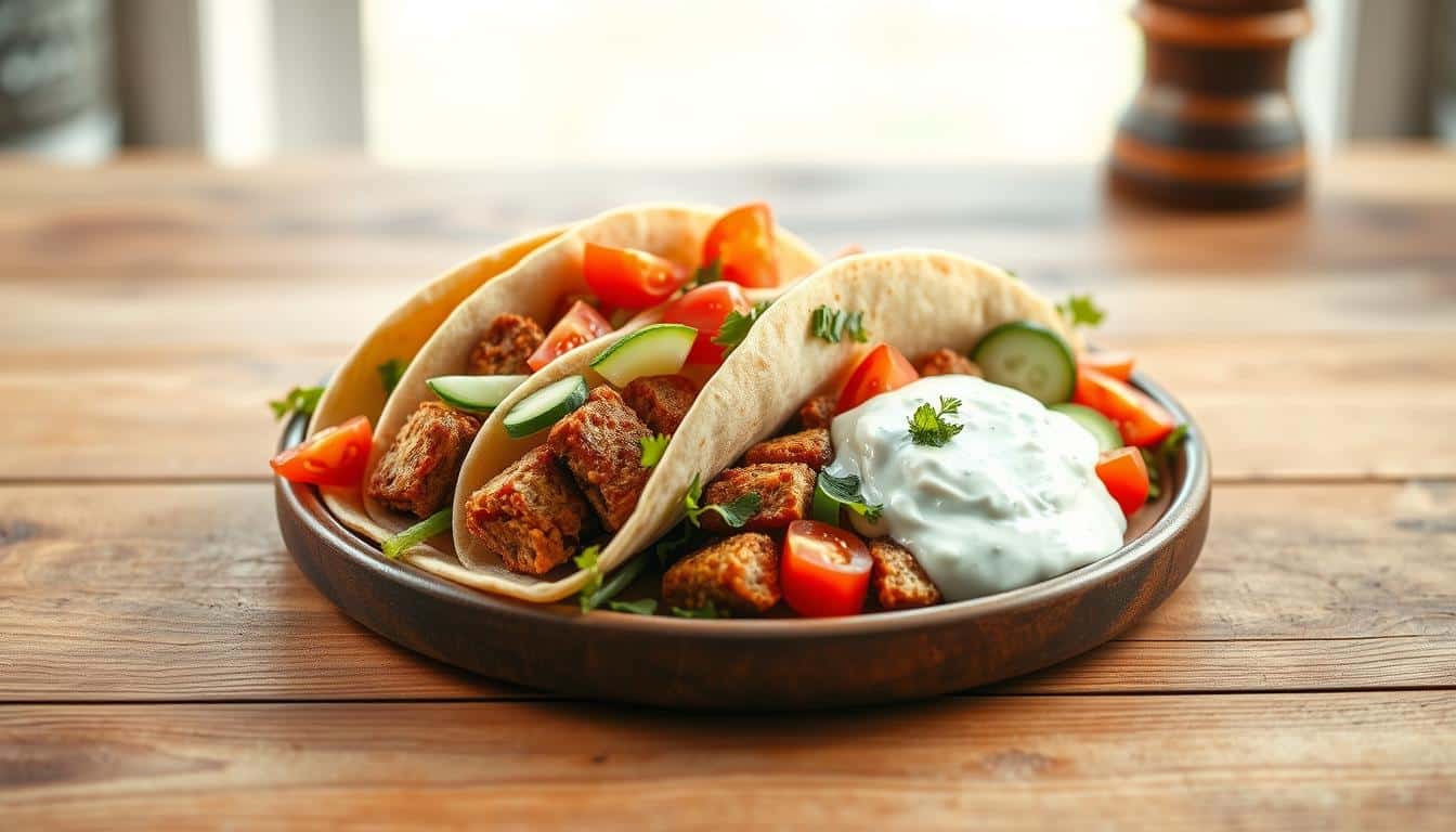Vegetarisches Gyros der fleischlose Genuss mit griechischem Flair