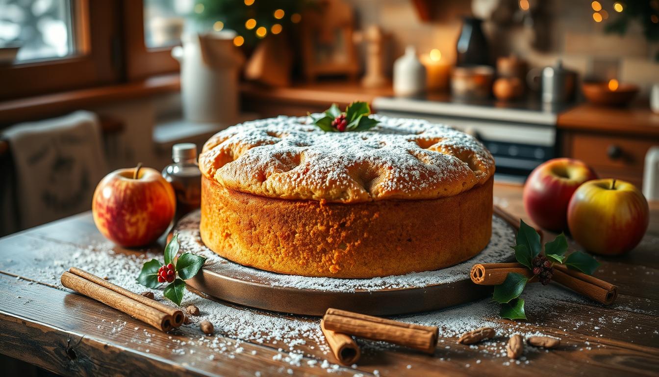 Weihnachtlicher Low Fat Apfelkuchen - Genuss ohne Reue