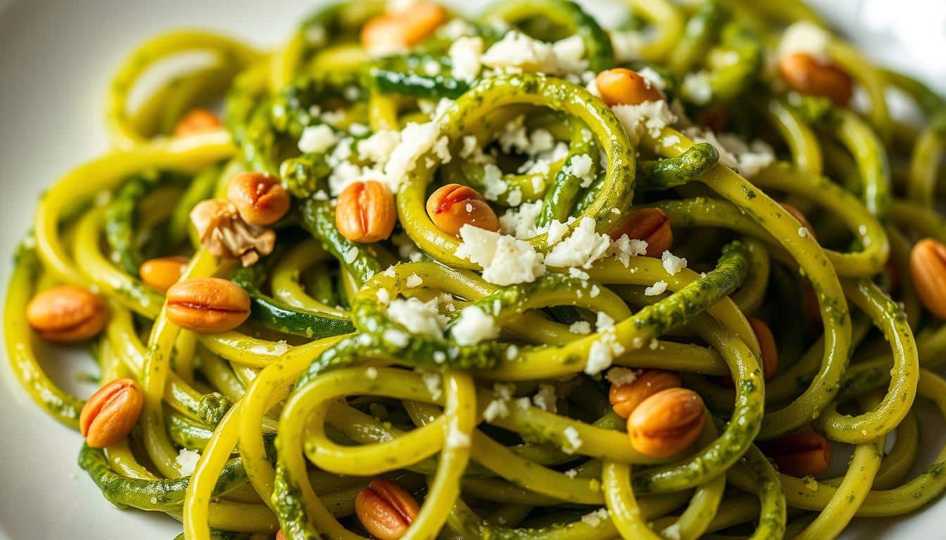 Zucchini-Nudeln mit Pesto ein Leckerer und Gesunder Genuss