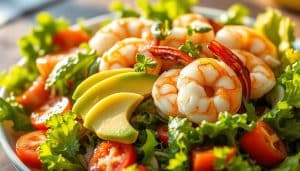 Avocadosalat mit Garnelen - Leicht & lecker