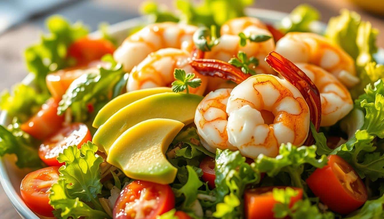 Avocadosalat mit Garnelen - Leicht & lecker
