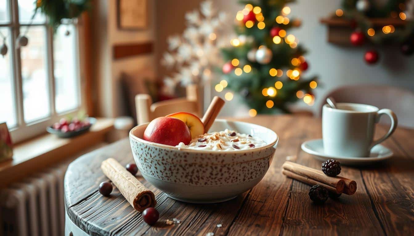 Bratapfel Overnight Oats das weihnachtliche Frühstück
