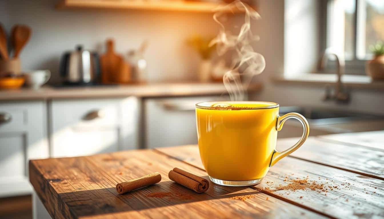 Goldene Milch - Wachmacher & Abnehmdrink Kurkuma Latte