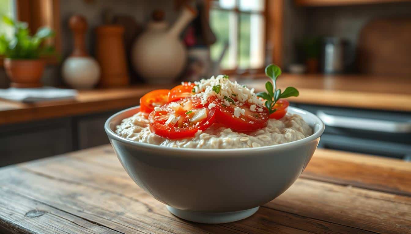 Hot Pizza Porridge - Fitfood Oatmeal mal anders