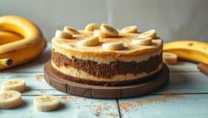 Low Carb Bananen Käsekuchen - Mit extra viel Protein