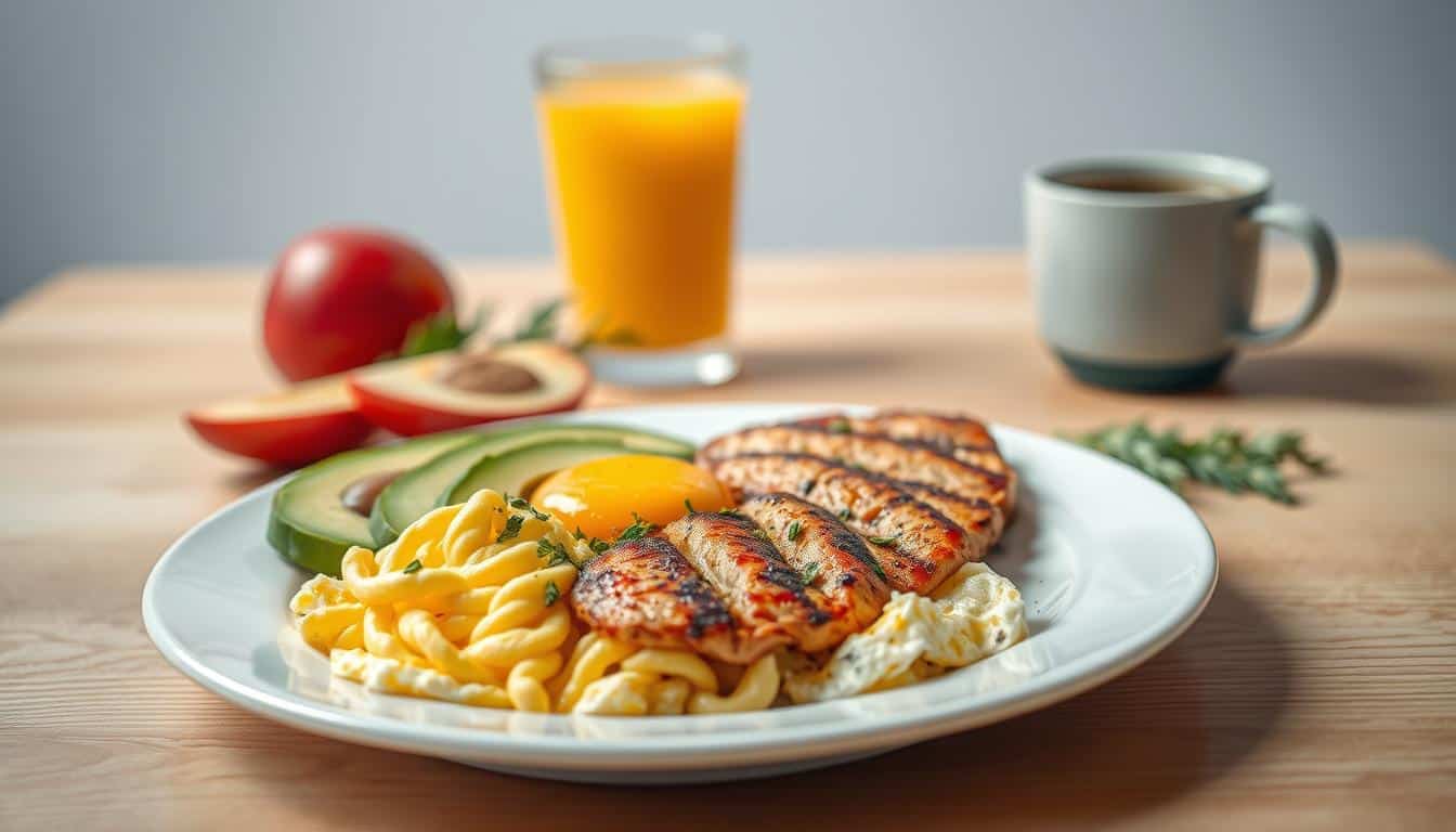 Proteinreiches Frühstück der Schlüssel zum muskulösen, schlanken Body