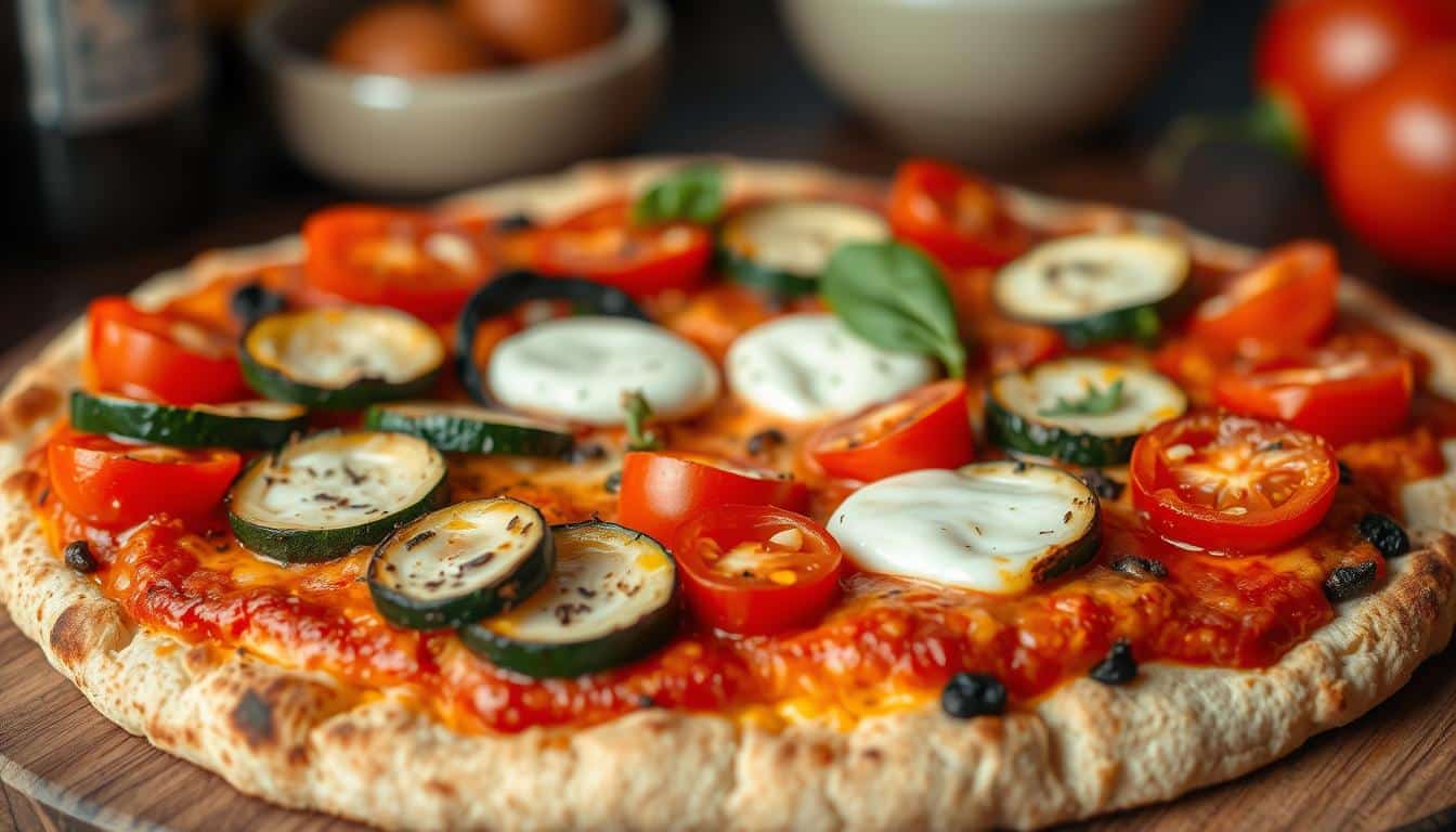 Vegetarische Low Carb Pizza - Endlich Pizza ohne schlechtes Gewissen genießen!