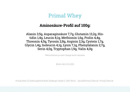 PRIMAL WHEY Protein Pulver Test 3